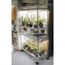 DIY Adjustable Chrome Shelving Rack for Greenhouse Use (HD184872A4CW)